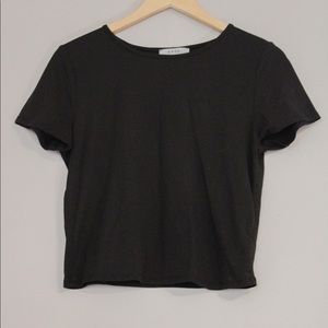 black baby tee